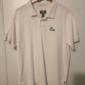 CONVERSE POLO WHITE SHIRT